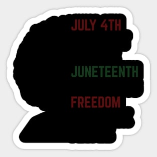 Juneteenth Is My Independence Free Day Queen Women Girls Sticker